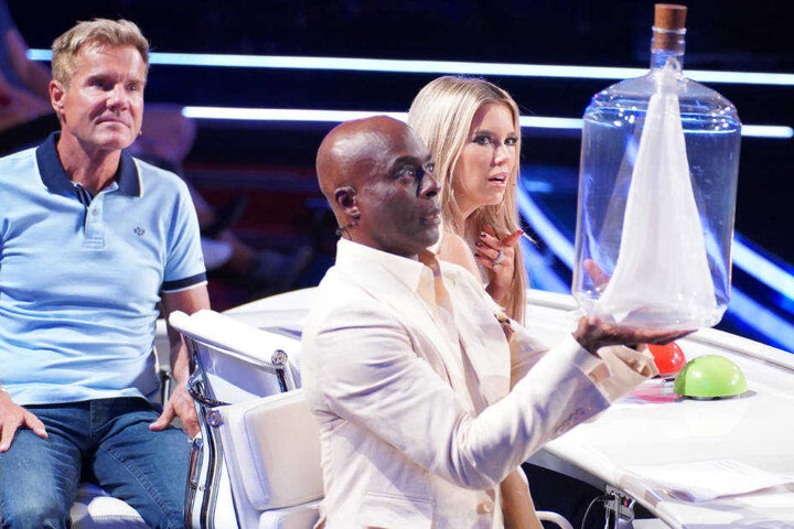 Es gibt viel zu Bestaunen für Dieter Bohlen, Bruce Darnell und Sylvie Meis (l-r) in der zwölften Staffel von "Das Supertalent".