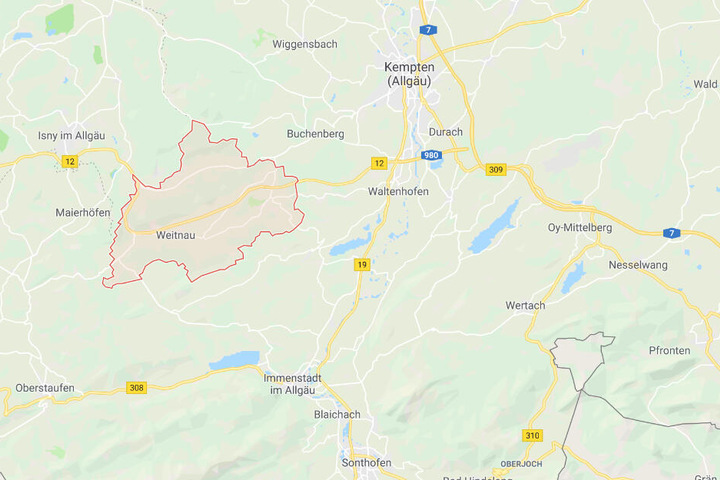Der durchaus kuriose Zwischenfall in Bayern ereignete sich bei Weitnau im Landkreis Oberallgäu.