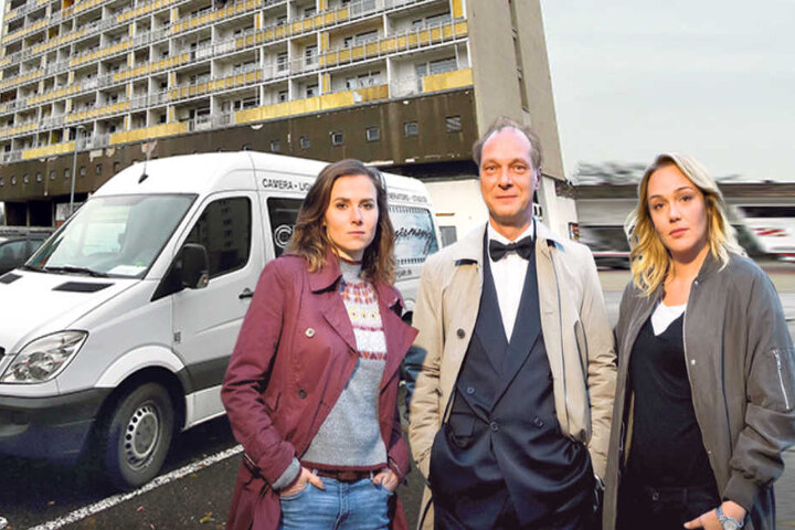 Sie sind das Dresdner Tatort-Team: Martin Brambach (50, alias Michael Schnabel), Alwara Höfels (35, Henni Sieland, r.) und Karin Hanczewski (35, Karin Gorniak).