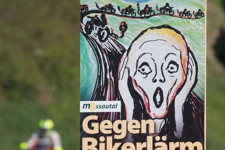 Das Plakat erinnerte an Edvard Munchs Gemälde "Der Schrei".
