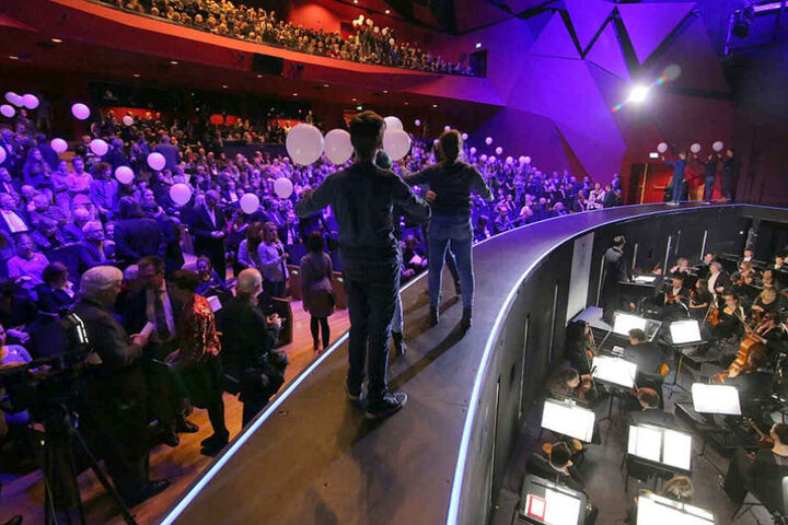 So sieht es in einem der Theatersäle aus.