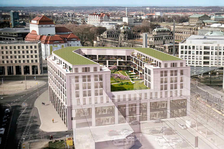 So soll der Neubau an der Postplatzspitze einmal aussehen.