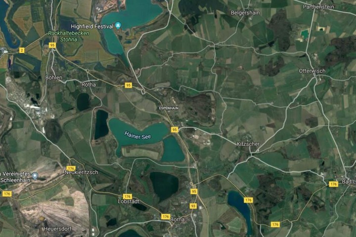 Das Krad war zunächst im Bereich der Ortslage Rötha gesehen worden.