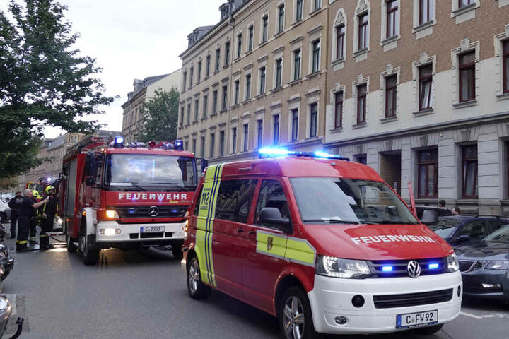 Feuerwehreinsatz in der Lohrstraße.