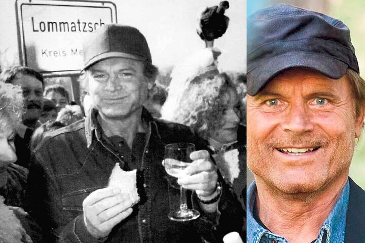 Benvenuto! Terence Hell bei seinem ersten Lommatzsch-Besuch 1995 - es wurde ein Volksfest.