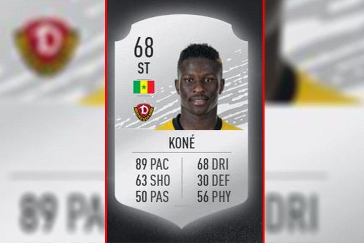 Moussa Koné kommt auf ein Rating von 68.