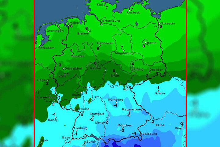 Am Donnerstag kühlt es im Süden ordentlich ab.