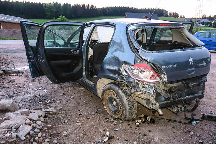 Der VW war dem Peugeot ins Heck gefahren.