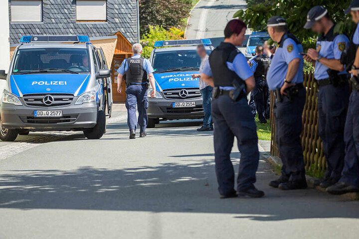 Der Bereich um die Firma wurde weiträumig abgesperrt.