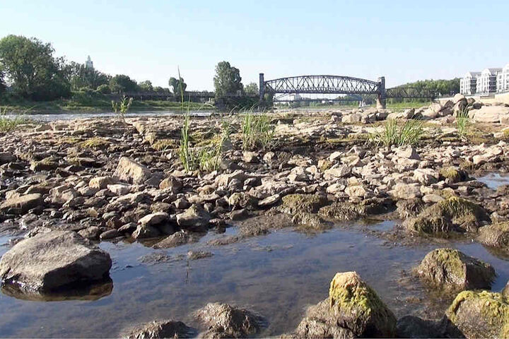 Steine und Geröll, wo bis vor kurzem noch das Wasser sprudelte...