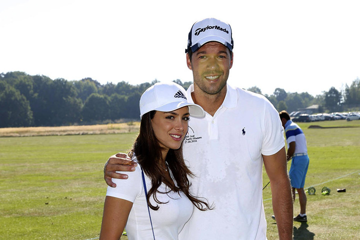 Golfen für den guten Zweck: Natacha Tannous und Michael Ballack beim "9. GRK Golf Charity Masters 2016".