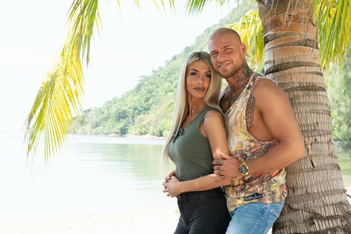 Gingen als (zumindest augenscheinlich) glückliches Paar auf die Insel: Christina Dimitrou und Salvatore Vassallo