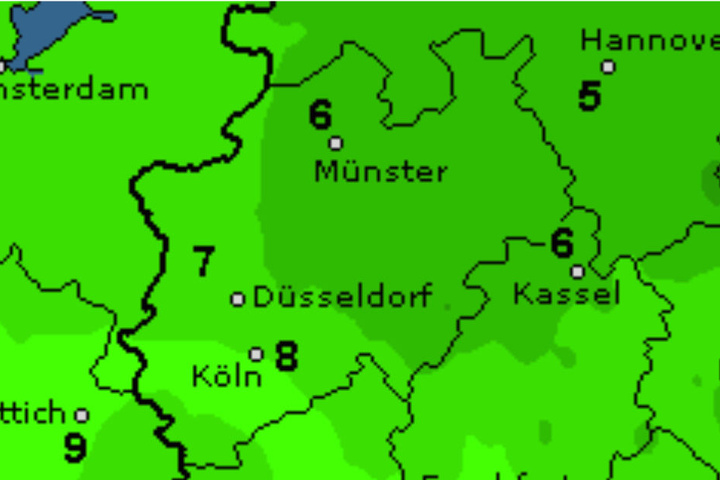 Die Temperaturen sinken wieder.