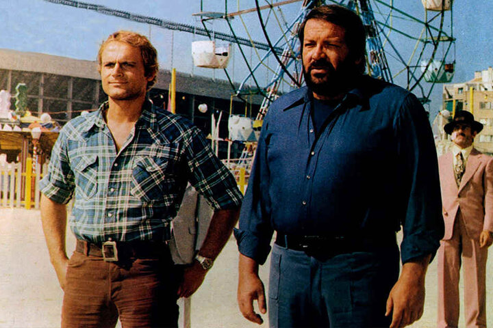 Ein kongeniales Duo: Fast zwanzig Filme drehten die Hau-Drauf-Schauspieler gemeinsam.