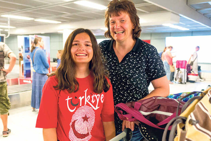 Daniela Trodler (44) mit Tochter Nadine (16) aus Reichenbach (Landkreis
Görlitz).