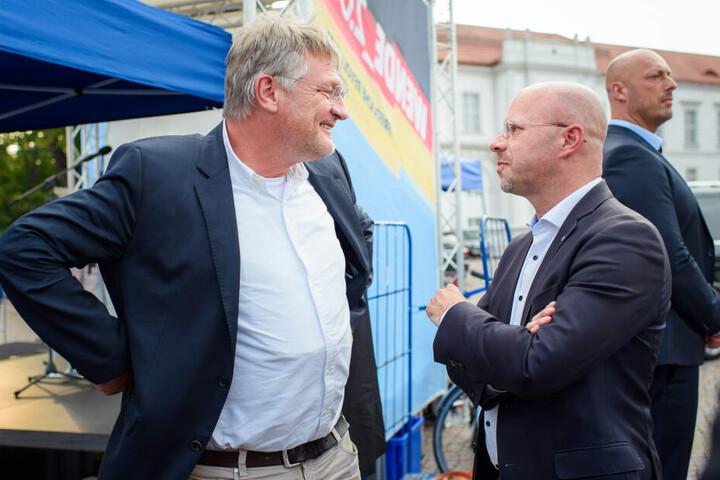 Enger Gegner der SPD: AfD-Spitzenkandidat Andreas Kalbitz hofft auf den Wahl-Sieg.