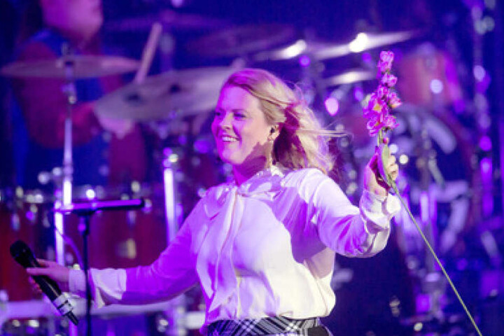 Patricia Kelly in ihrem Element. Zusammen mit den anderen Bandmitgliedern rockte sie die Bühne.
