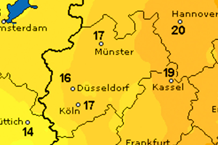 Die Temperaturen bleiben zweistellig.