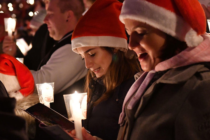 Auch in diesem Jahr war das Weihnachtssingen gut besucht.