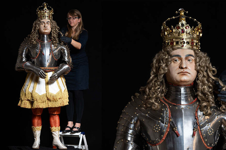 Diese Figurine von August dem Starken (1670-1733) wird ein Exponat in den Paraderäumen sein.