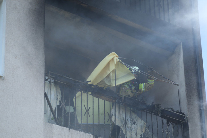 Der Brand war schnell gelöscht. Hauptsächlich Unrat war den Flammen zum Opfer gefallen.