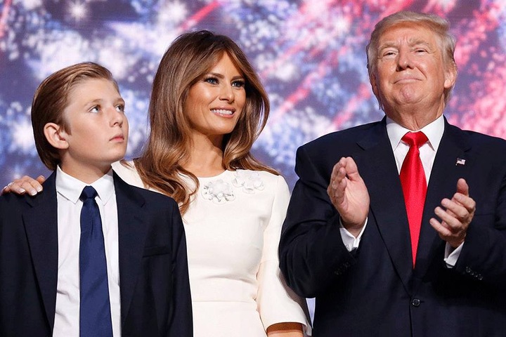 Familie Trump feiert den Wahlsieg.