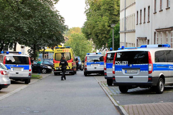 Großeinsatz für die Polizei auf dem Sonnenberg.