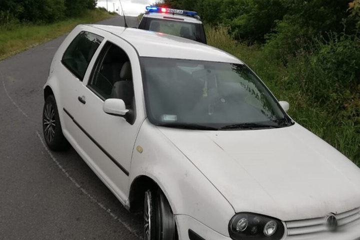 Die Polizei Zlotow stoppte den VW-Fahrer.
