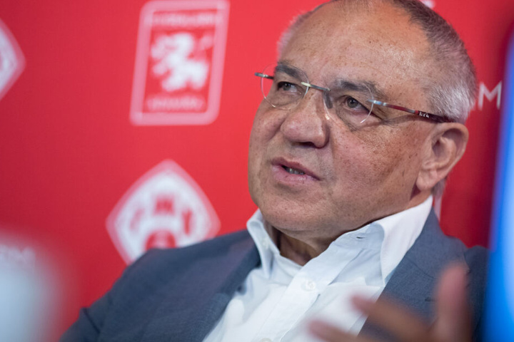 Felix Magath, ehemaliger Nationalspieler und Fußballtrainer, spricht während einer Pressekonferenz zu seiner neuen Funktion als Vorstandsvorsitzender von Flyeralarm Global Soccer.