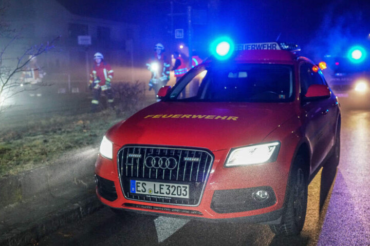 Einsatzkräfte vor Ort.