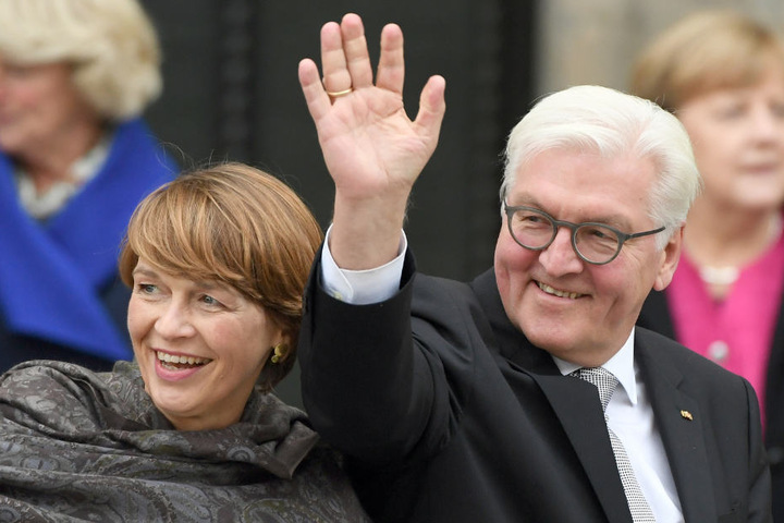 Bundespräsident Frank Walter-Steinmeier und Ehefrau Elke Büdenbender.