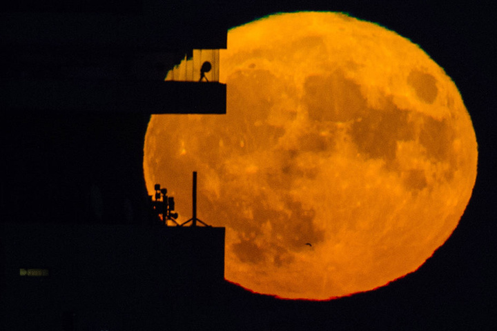 Den nächsten Super-Neumond gibt's am 13. Juli 2018 um 04:47 Uhr MESZ... So schien im vergangenen Jahr der Mond über Berlin.