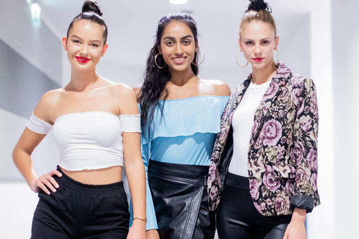 Cäcilia, Sayana und Simone (l-r) werden am Donnerstag in Düsseldorf antreten, um "Germany's Topmodel" 2019 zu werden.