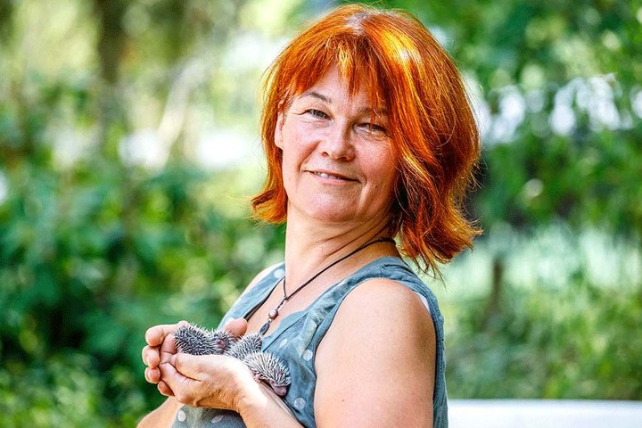Cornelia Schicke (55) leitet die Igelhilfe Radebeul.