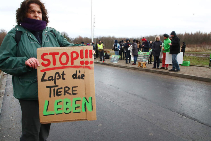 Teils mit Plakaten machten sie ihrem Unmut Luft.