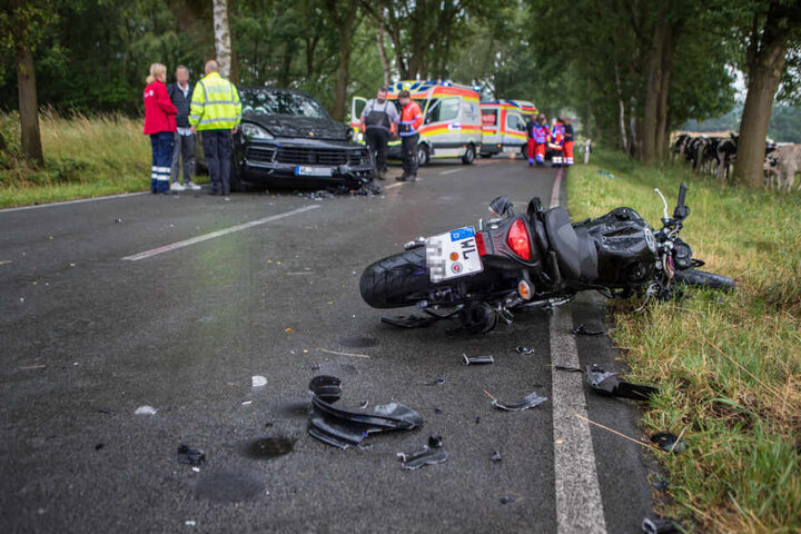 Der Porschefahrer konnte nicht mehr rechtzeitig ausweichen.