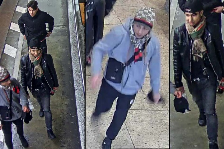 Wer kann Hinweise zu den drei gesuchten Männern aus der S-Bahn geben?