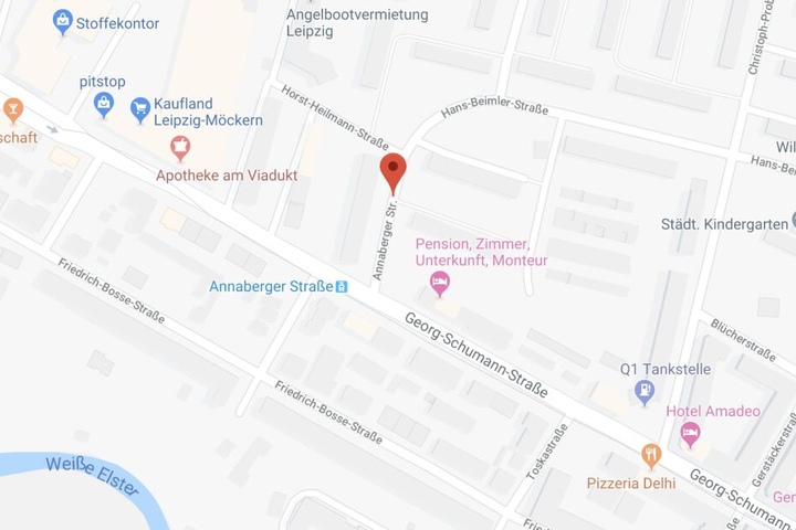 Der Einsatzort befand sich in der Annaberger Straße im Leipziger Nordwesten.