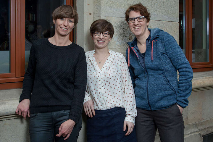 Die Festivalleitung: Katrin
Küchler (33), Alexandra Schmidt (34) und Karolin Kramheller (40, v.l.).