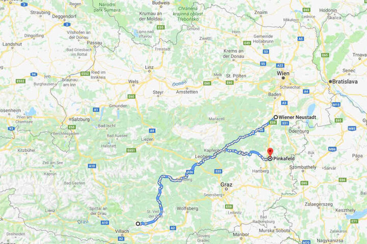 Diese Strecke fuhr er seit Anfang August nachweislich. Im Moment kann der fitte Radfahrer jedoch überall sein.