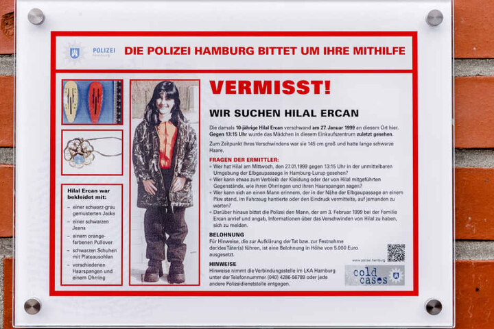 Das damals zehnjährige Mädchen verschwand im Jahr 1999.