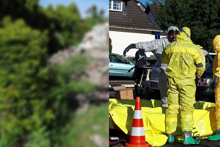 Spezialkräfte untersuchten die Baustelle.