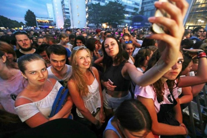Auch Selfies durften an diesem Abend natürlich nicht fehlen.