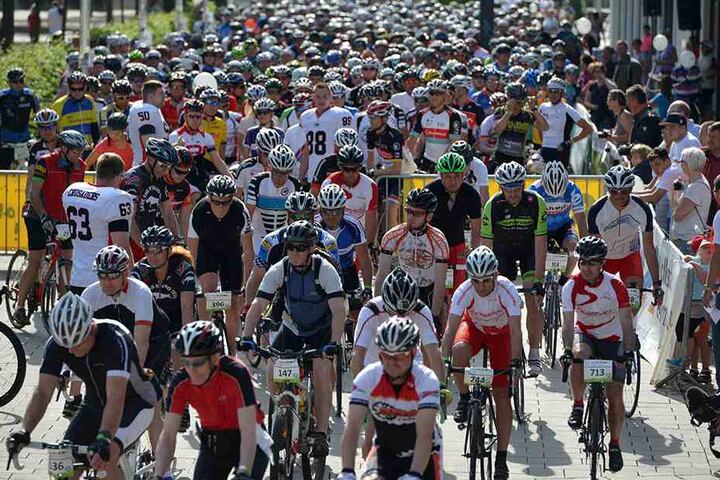 Radfahrer, wohin man sieht: Die Deutschen Straßen-Radmeisterschaften haben beim Chemnitzer Nachwuchs Eindruck gemacht.