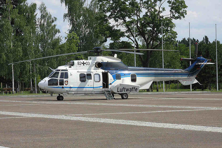 Krachmacher: Die Kaserne verfügt über einen Hubschrauber-Landeplatz.
