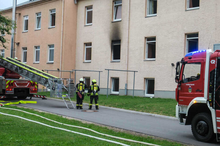 In der Asylunterkunft brannte es in einem Zimmer.