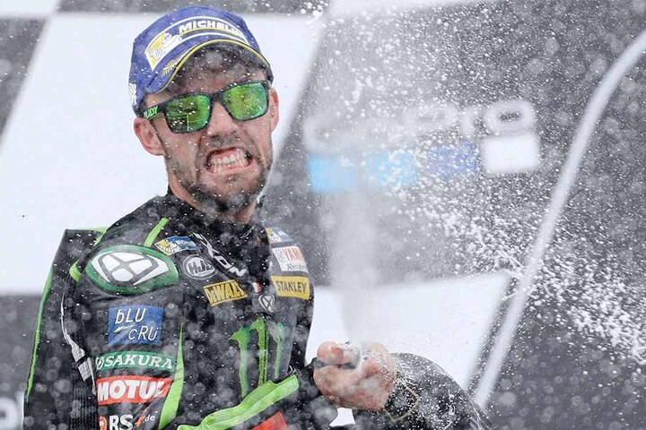 Der Deutsche Jonas Folger (24) wurde dieses Jahr Zweiter beim Moto GP auf dem Sachsenring - sein erster Podestplatz.