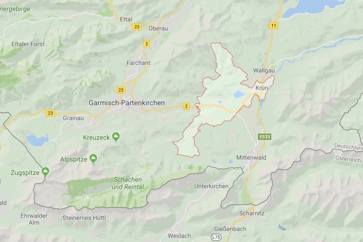 Polizisten fanden die drei Kinder in der Nähe von Krün im Landkreis Garmisch-Partenkirchen in Bayern.