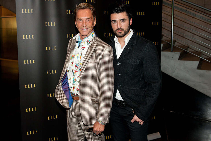 Designer Wolfgang Joop und Edwin Lemberg bei der Dinner Night "Elle meets China - Berlin meets Bejing" während der Fashion Week 2012 in Berlin.