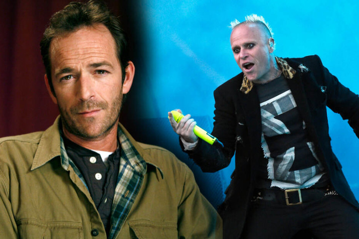 Luke Perry (l) und Keith Flint.